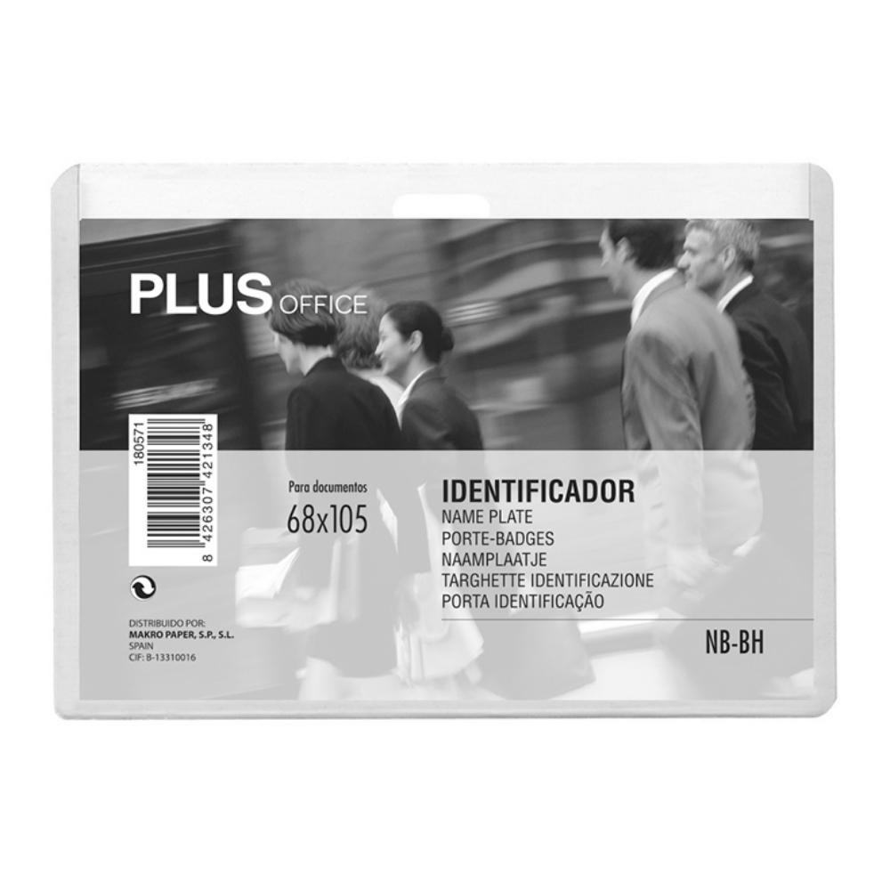 Identificador Plus Office PP Rígido 68 x 105 mm Horizontal