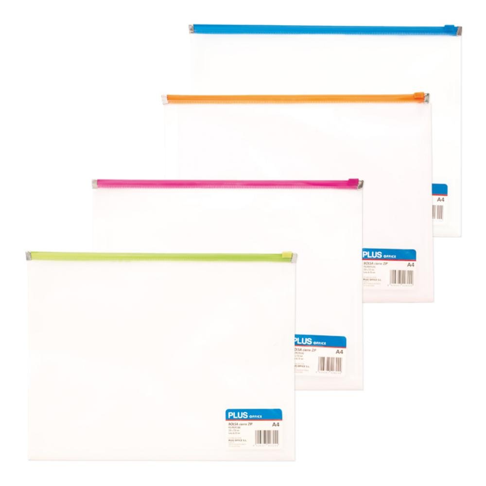 Bolsa Cierre Zip Plus Office A4 330 x 250 mm