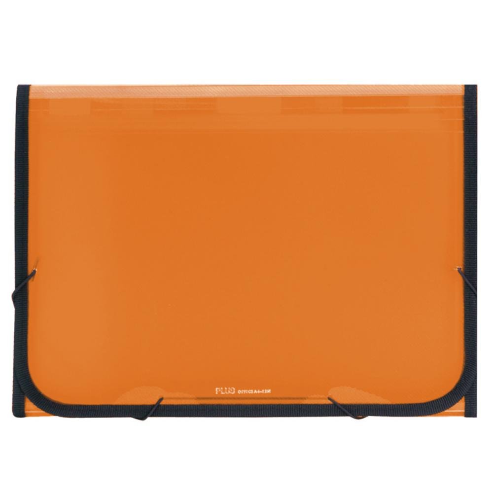 Carpeta Clasificadora Plus Office A4 Narnaja Traslúcida