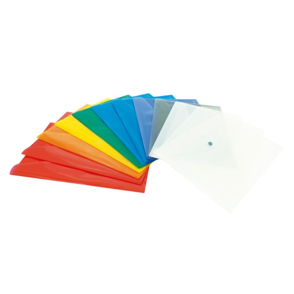 Sobre Plus Office Plástico A4+ Broche Colores Surtidos