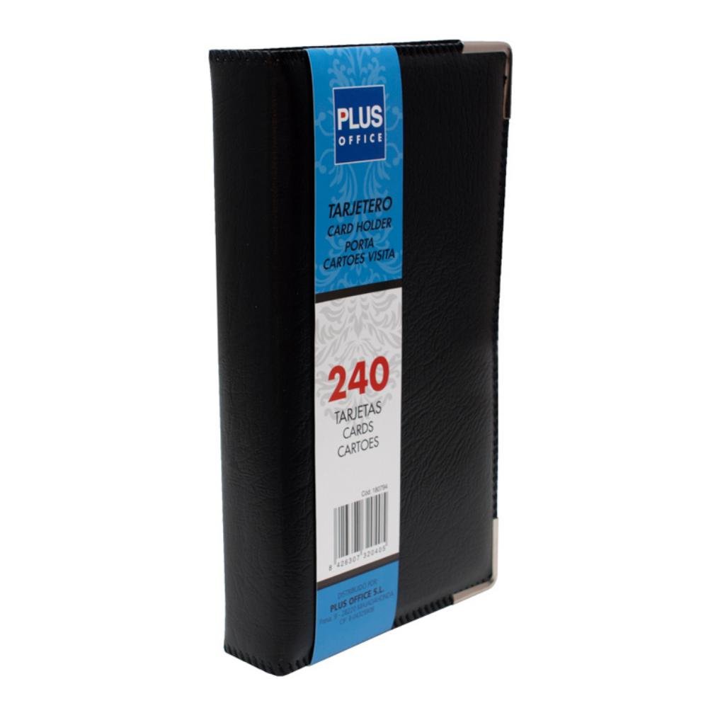 Tarjetero Plus Office PVC Tapa Rígida 240 Tarjetas