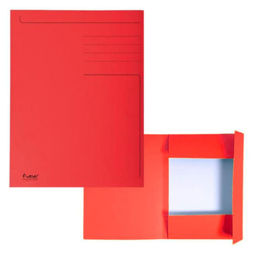 Subcarpeta Exacompta A4 3 Solapas 280g Rojo