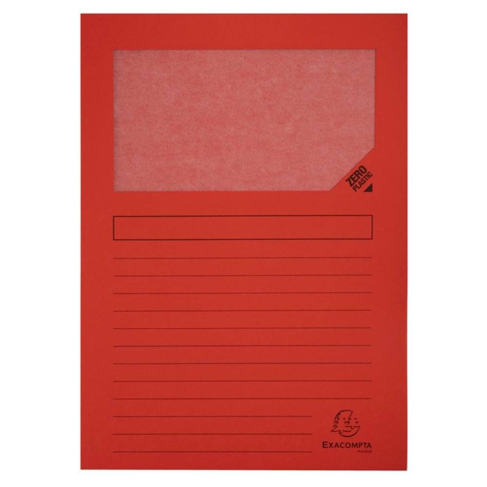 Subcarpeta Ventana A4 Exacompta 120g Rojo