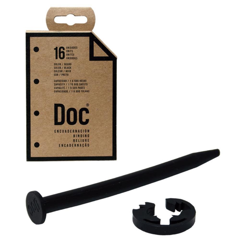 Encuadernador Doc&Paper Negro 16 ud.