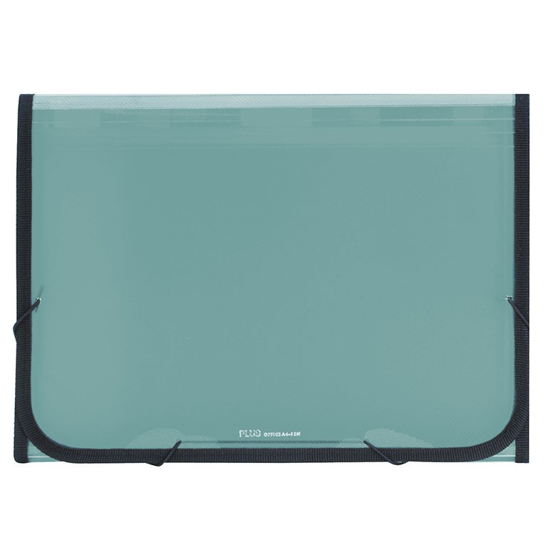 Carpeta Clasificadora Plus Office A4 Verde Claro Traslúcida