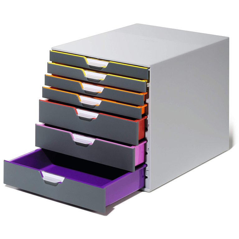 Módulo Archivador Durable Varicolor 7 Cajones