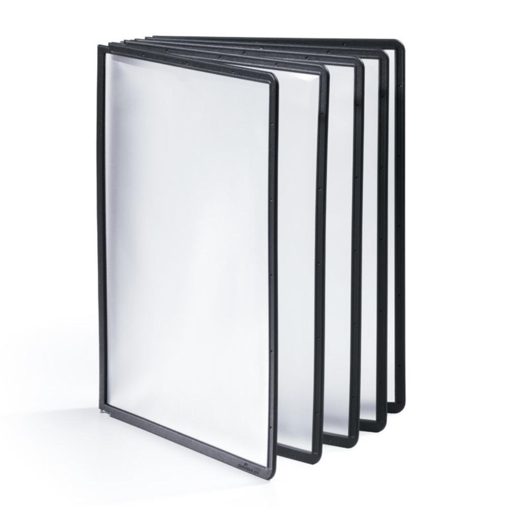 Fundas para Clasificadores Durable Pivotes Negro 5 ud.
