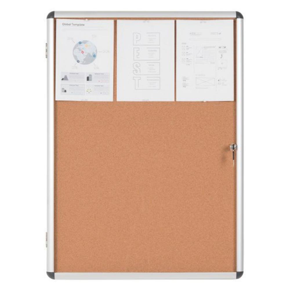 Vitrina Corcho Enclore Bi-Office 9 Hojas A4 720 x 981 x 35 mm