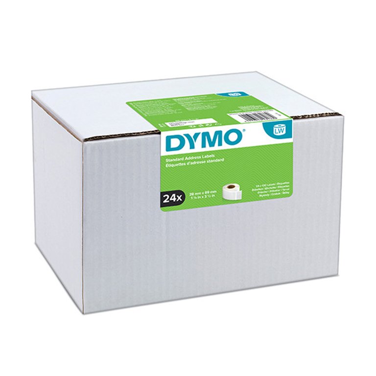 Etiquetas de Dirección Estándar Dymo LabelWriter 28 x 89 mm Blanco Pack 24 ud.