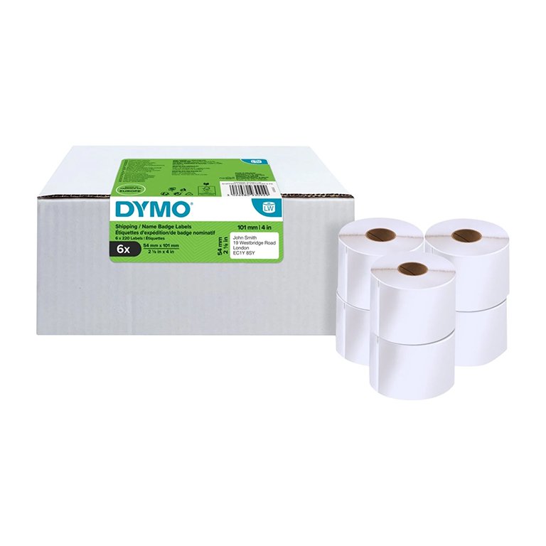 Etiquetas de Dirección Estándar Dymo LabelWriter 36 x 89 mm Blanco Pack 6 ud.