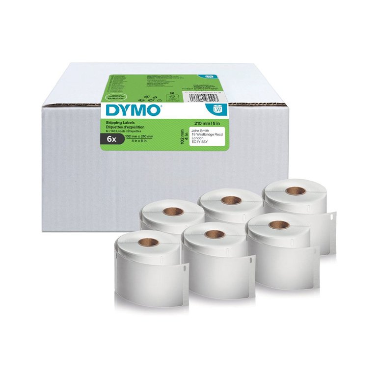 Etiquetas de Dirección Estándar Dymo LabelWriter 102 x 210 mm Blanco Pack 6 ud.