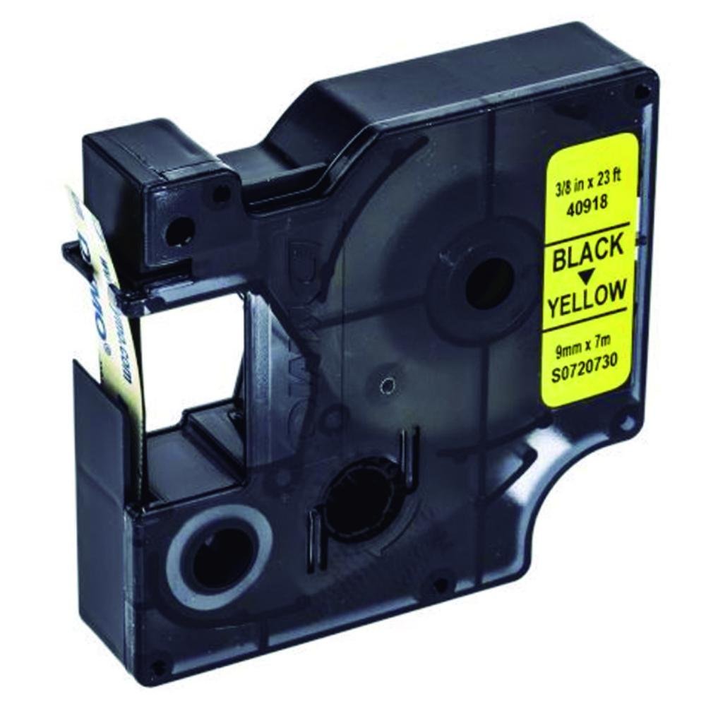 Cinta Dymo D1 Negro / Amarillo 9 mm x 7 m