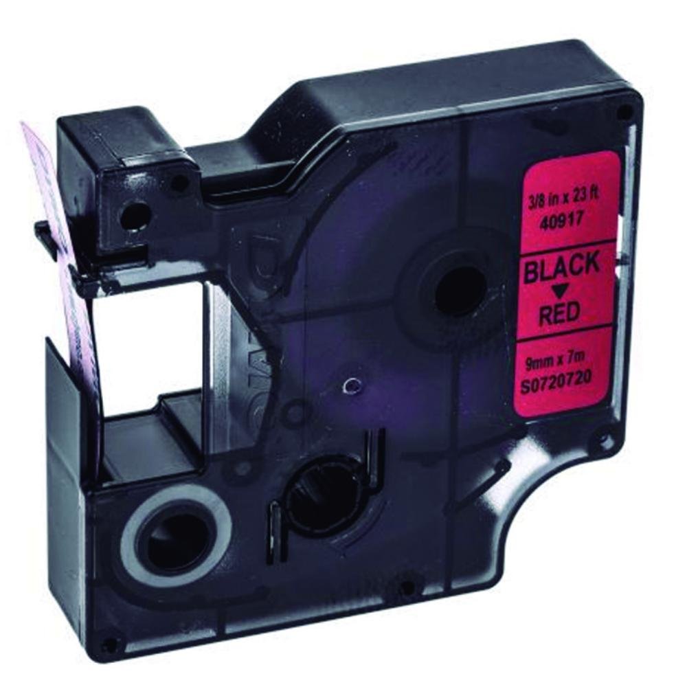 Cinta Dymo D1 Negro / Rojo 9 mm x 7 m