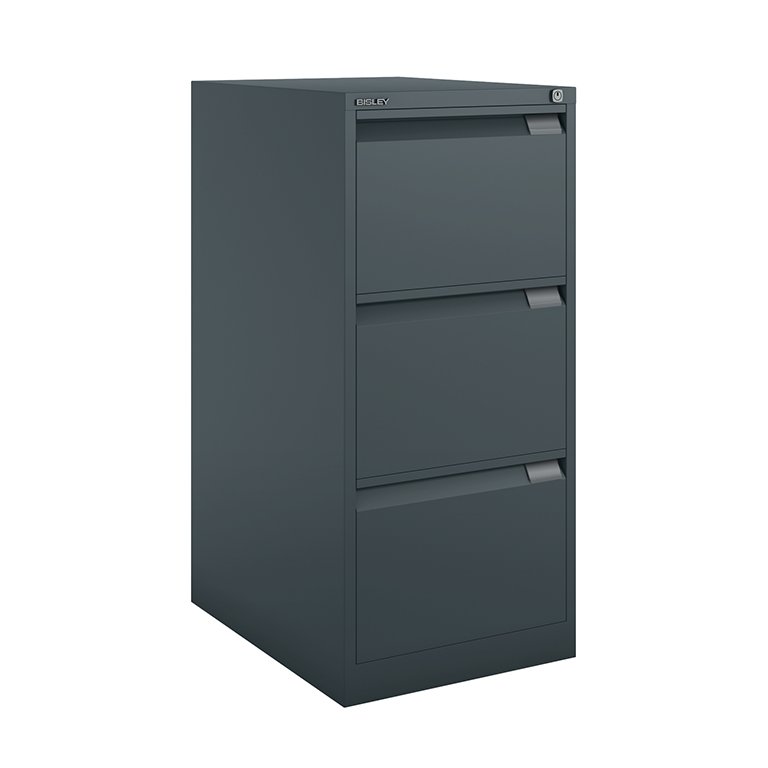 Archivador Con 3 Cajones Bisley Metálico Maxi Negro