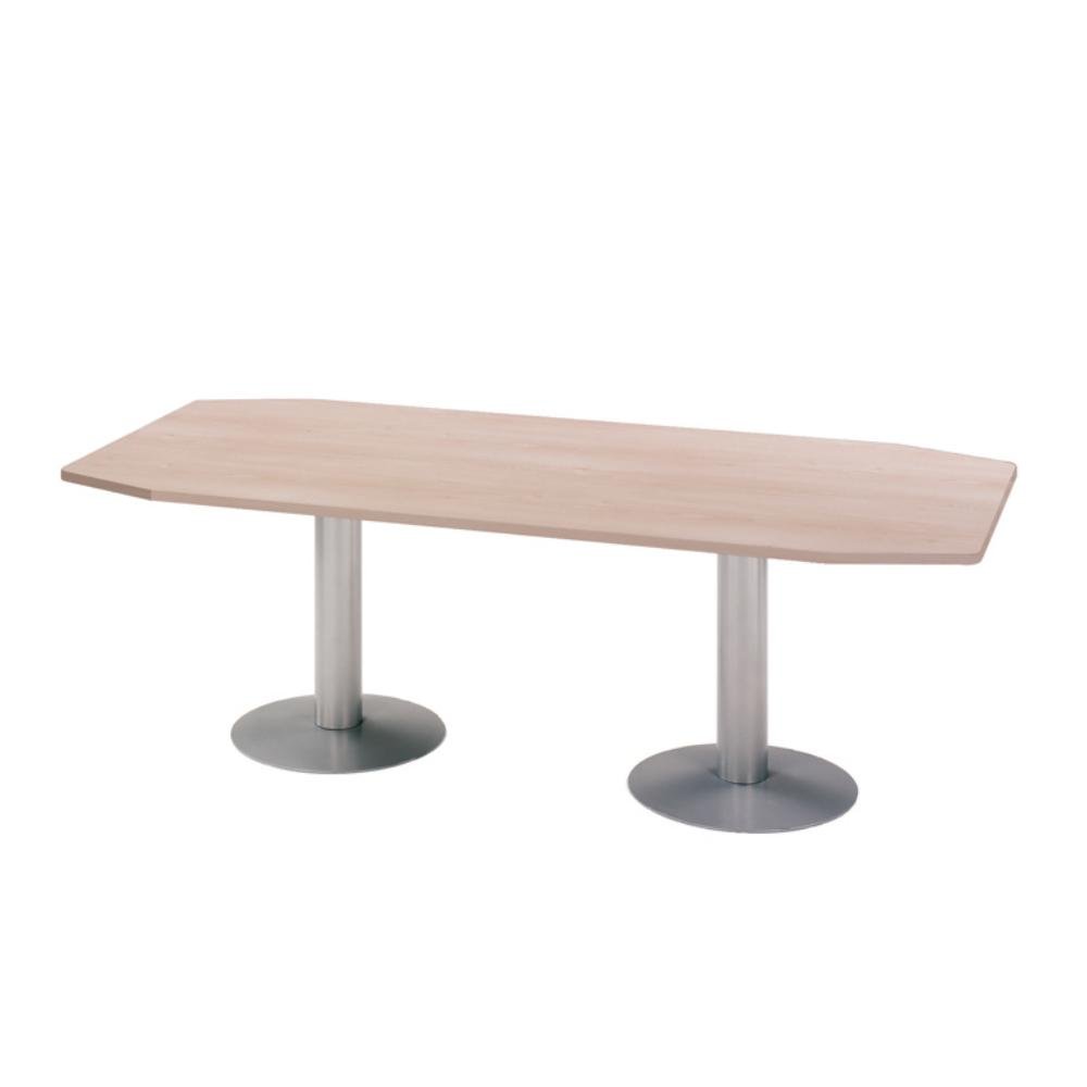 Mesa Rectangular Rocada Línea Meeting 220 x 100 x 72 cm Aluminio / Haya