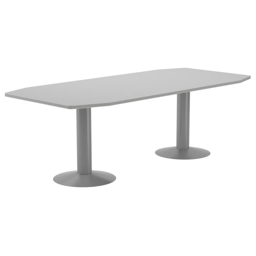 Mesa Rectangular Rocada Línea Meeting 220 x 100 x 72 cm Aluminio / Gris
