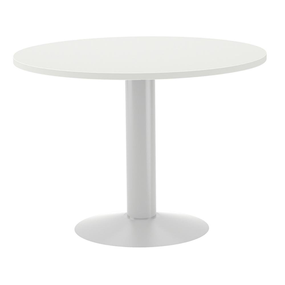 Mesa Redonda Rocada Línea Meeting 120 x 72 cm Blanco / Blanco