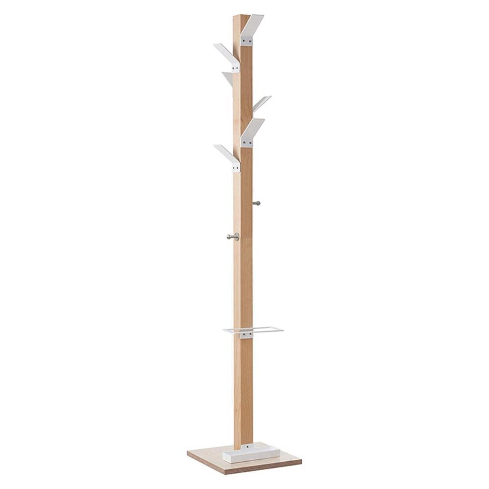 Perchero PaperFlow EasyCloth Madera Marrón y Blanco