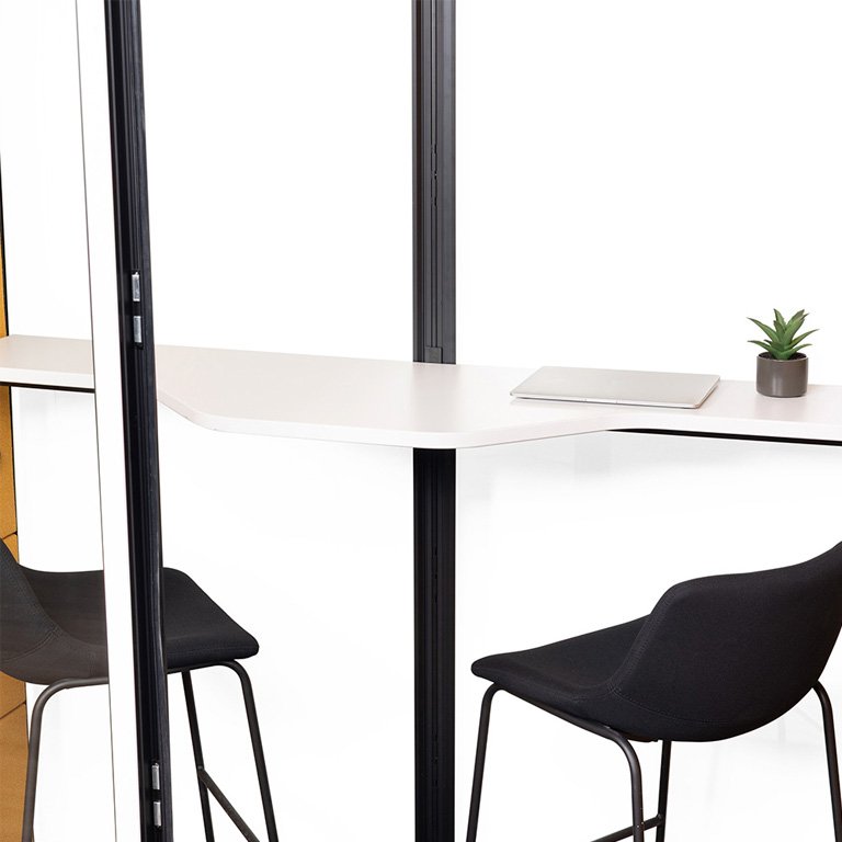 Mesa para Cabina Acústica Doble Rocada Blanca