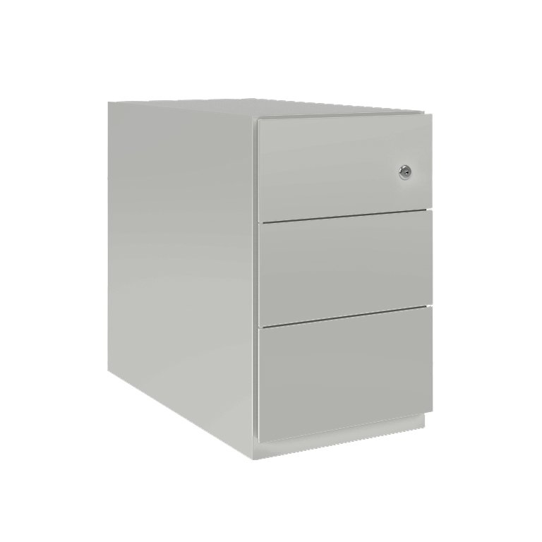 Cajonera Metálica Bisley Note Ruedas 3 Cajones Gris