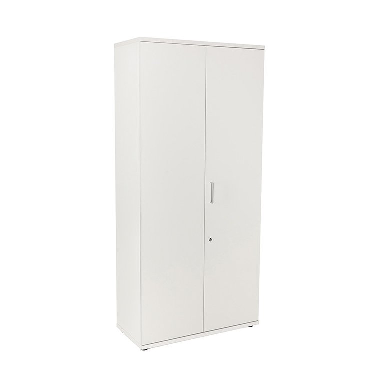Armario Alto Puertas Rocada Melamina 1950x450x900 mm Blanco/Blanco