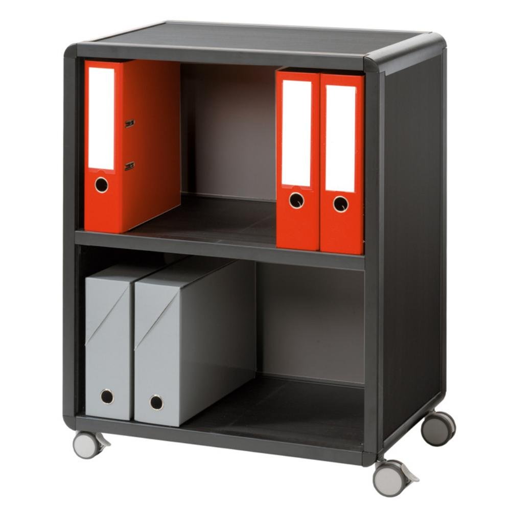 Mueble Auxiliar Ruedas PaperFlow Smart Office 65,1 x 86,4 x 33 cm Negro