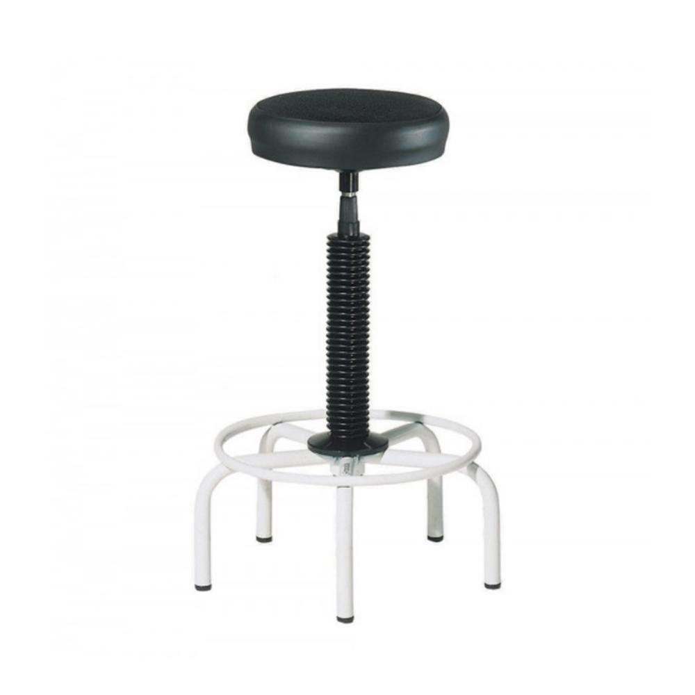 Taburete Rocada Ergoline Tapizado Negro RD900