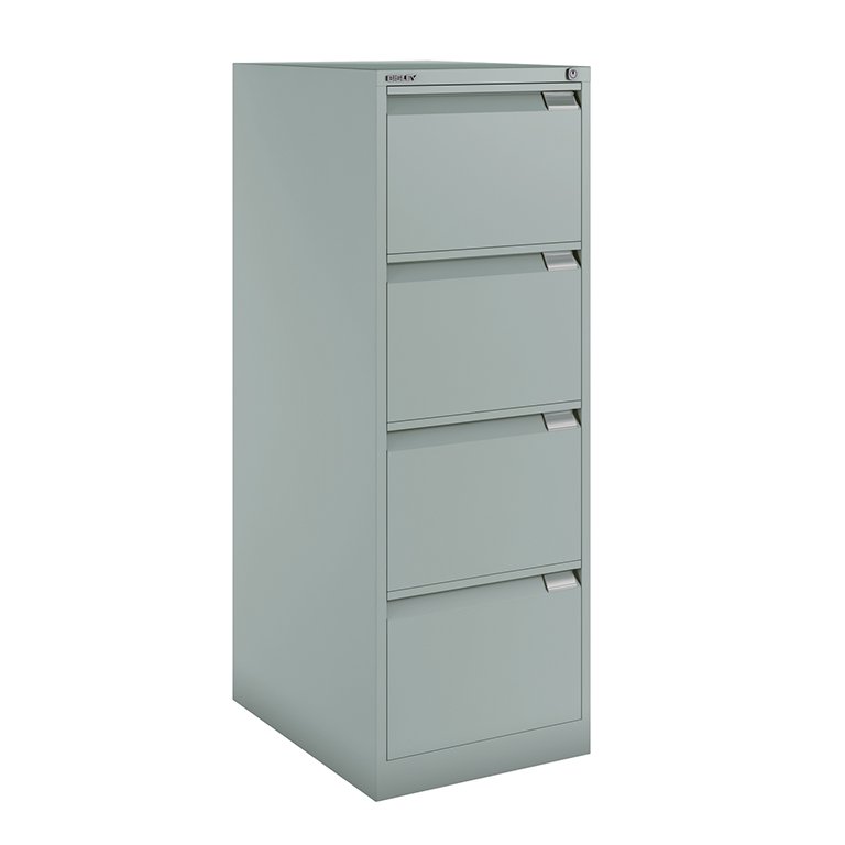 Archivador Con 4 Cajones Bisley Metálico Maxi Gris