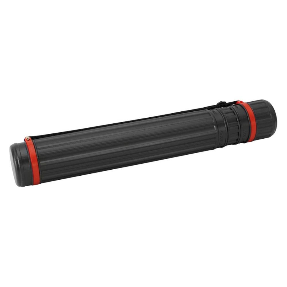 Tubo Portaplanos Extensible Plus Office 45 - 74 cm con Bandolera Negro