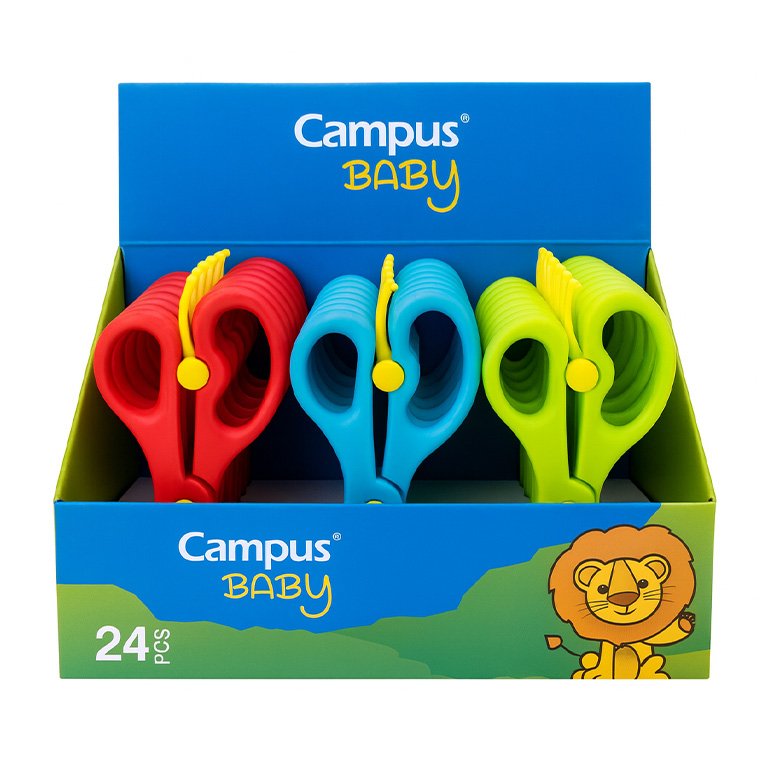 Tijera Preescolar Campus Baby Expositor 24 ud.