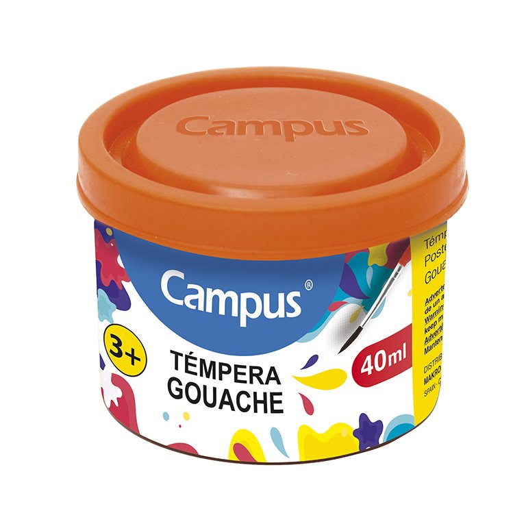 Témpera Campus College 40 ml Naranja