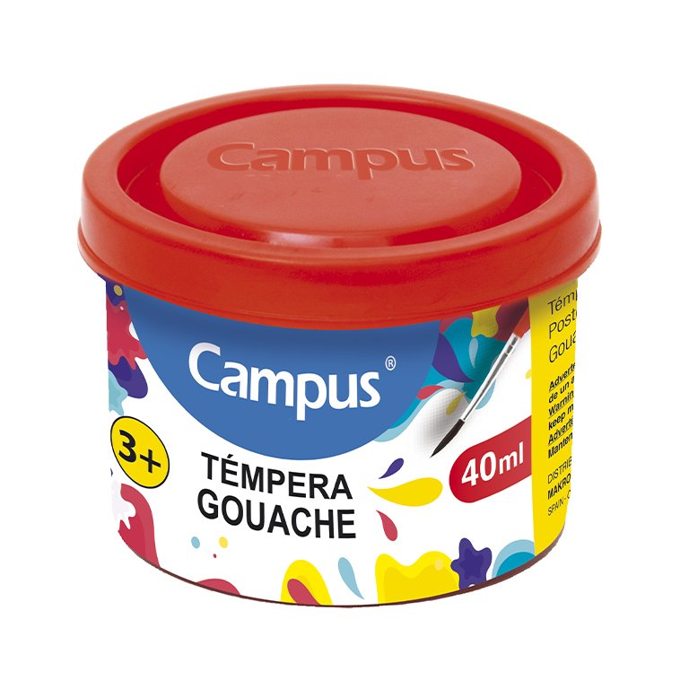 Témpera Campus College 40 ml Rojo