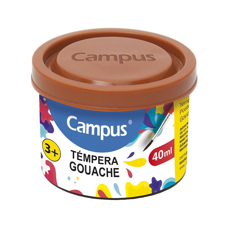 Témpera Campus College 40 ml Marrón