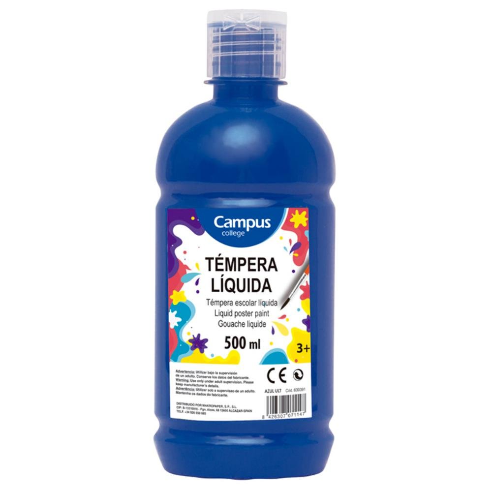 Témpera Campus College 500 ml Azul Ultramar