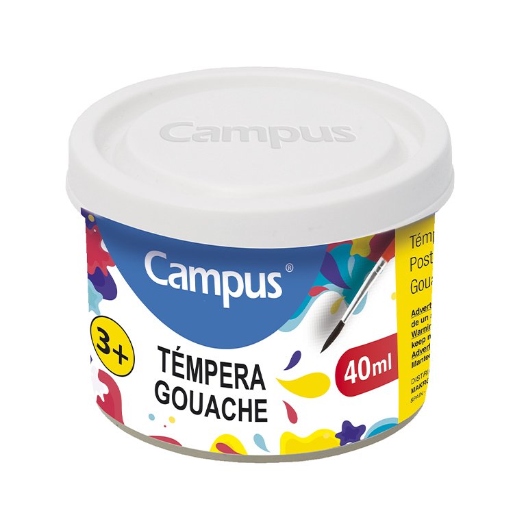 Témpera Campus College 40 ml Blanco