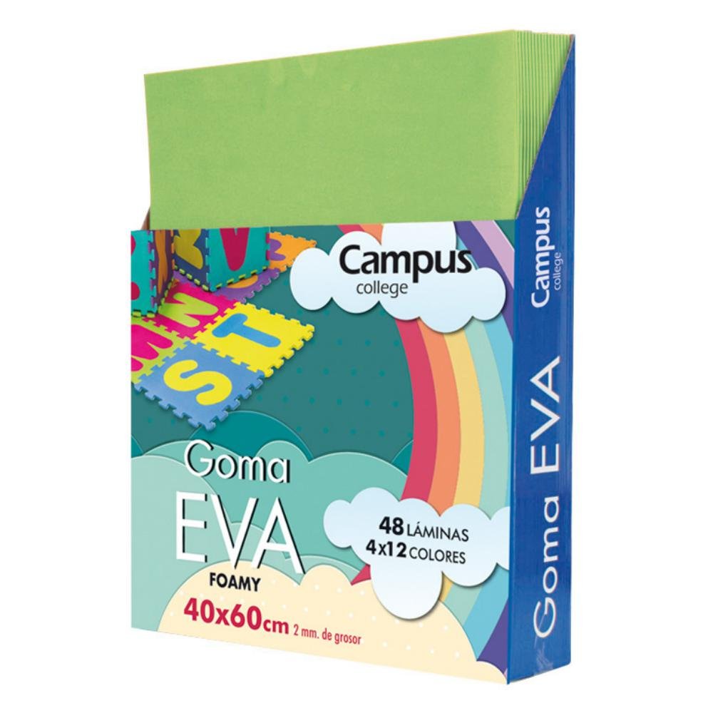 Goma Eva Campus College 400 x 600 mm Verde Manzana