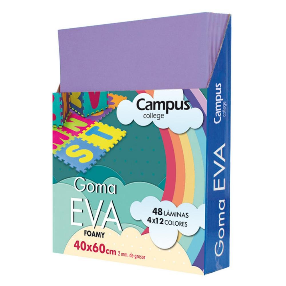 Goma Eva Campus College 400 x 600 mm Morado