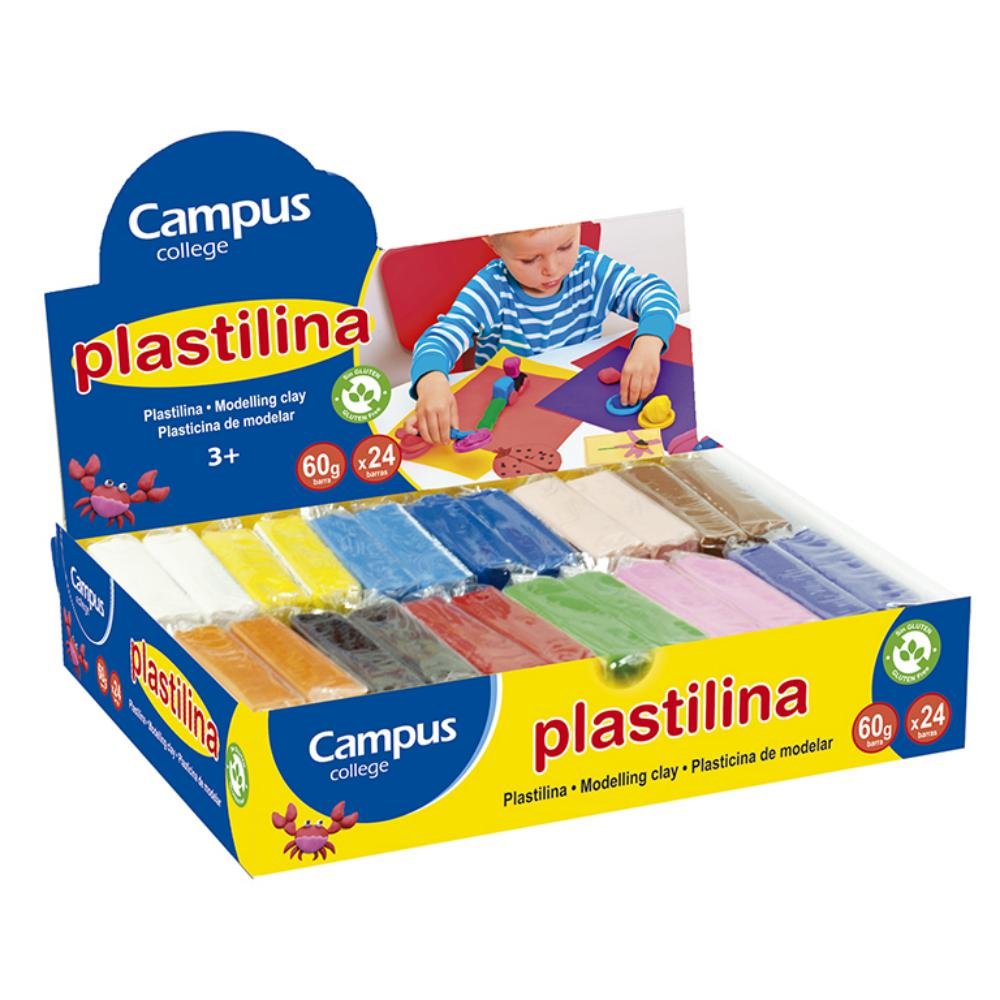 Plastilina Campus College 60g Colores Surtidos