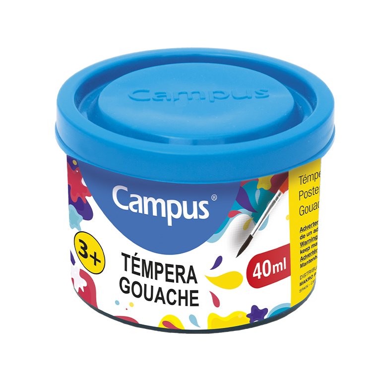 Témpera Campus College 40 ml Azul Cyan