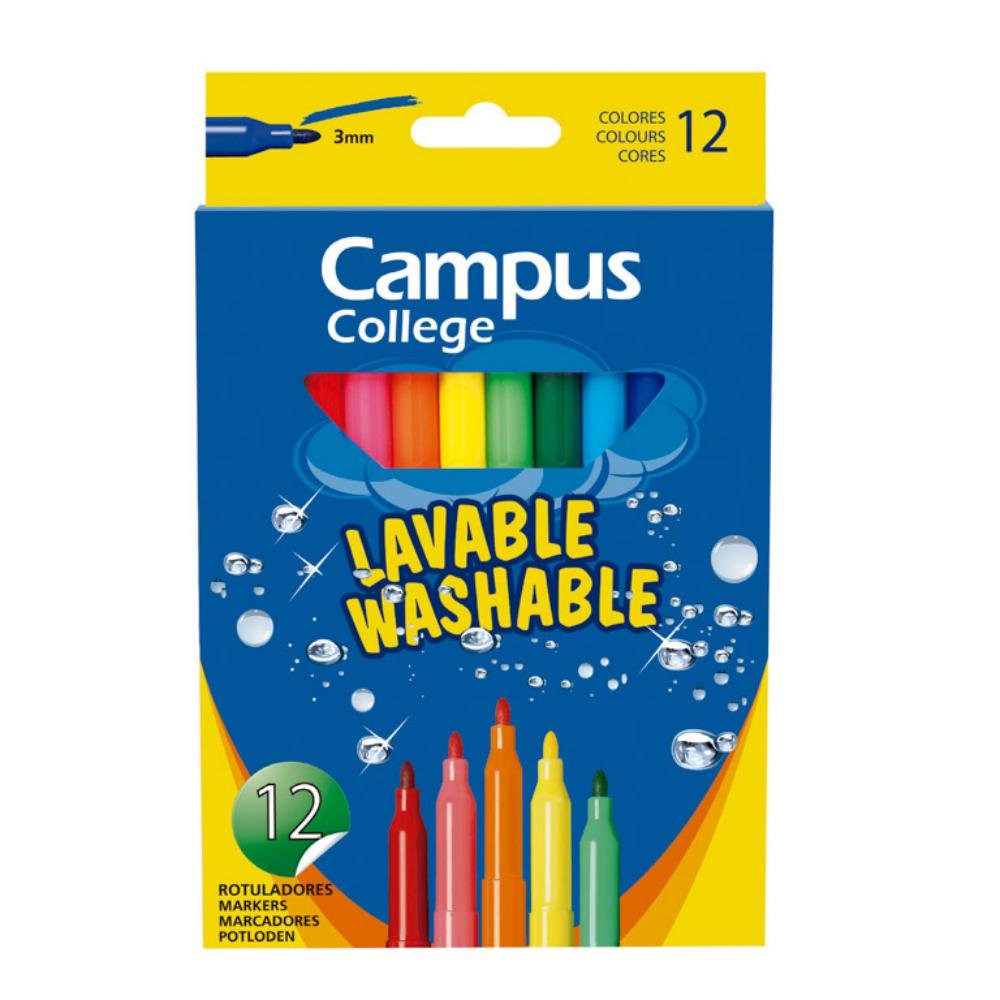 Rotuladores Campus College 12 Colores