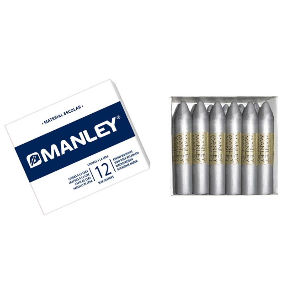 Ceras Blandas Manley Plata 12 ud.