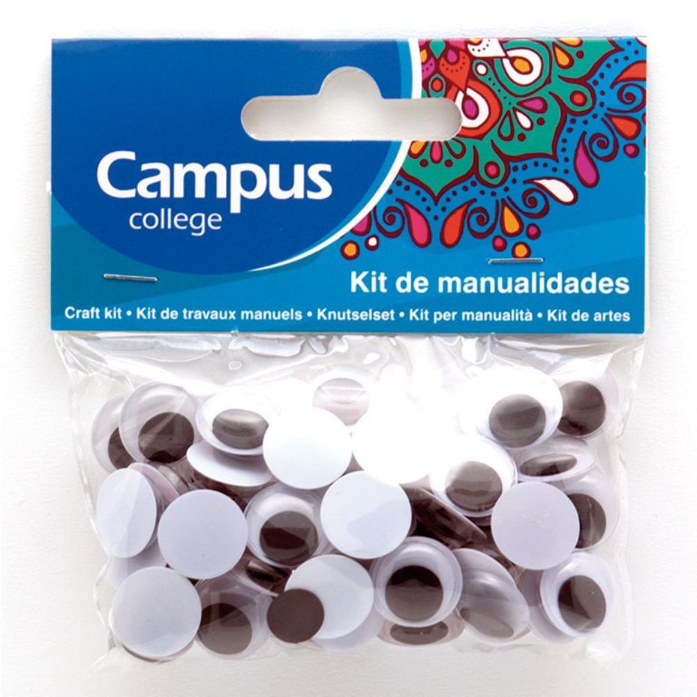 Set Manualidades Campus College Ojos 15 mm