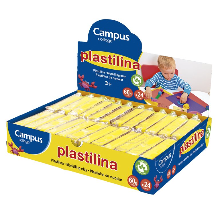 Plastilina Campus College 60g Amarillo