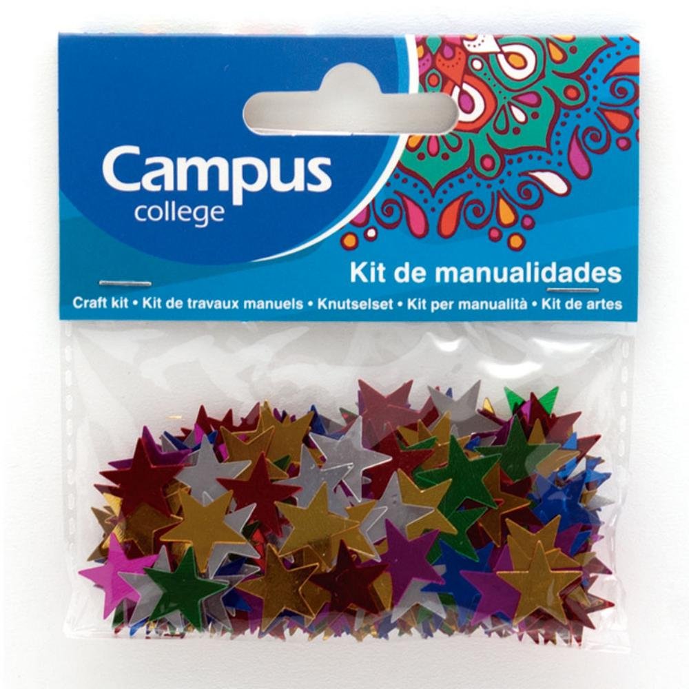 Set Manualidades Campus College Estrellas Metalizadas