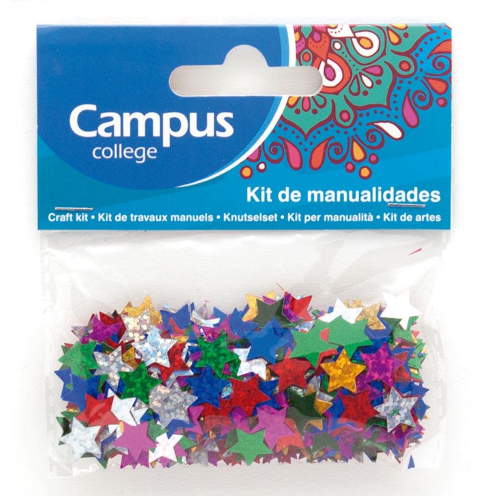 Set Manualidades Campus College Estrellas Purpurina