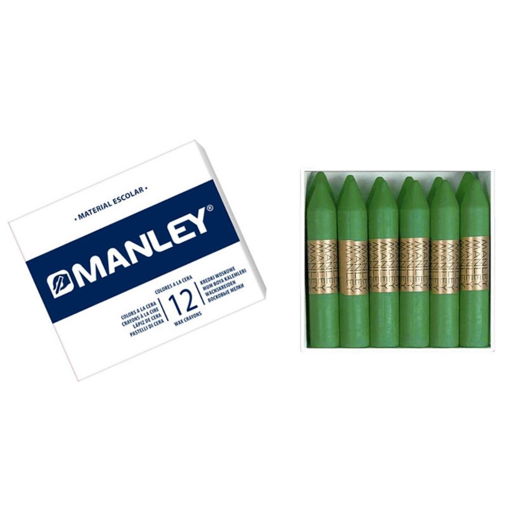 Ceras Blandas Manley Verde Primavera 12 ud.
