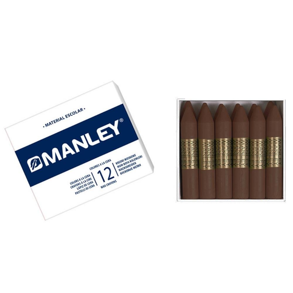 Ceras Blandas Manley Pardo 12 ud.