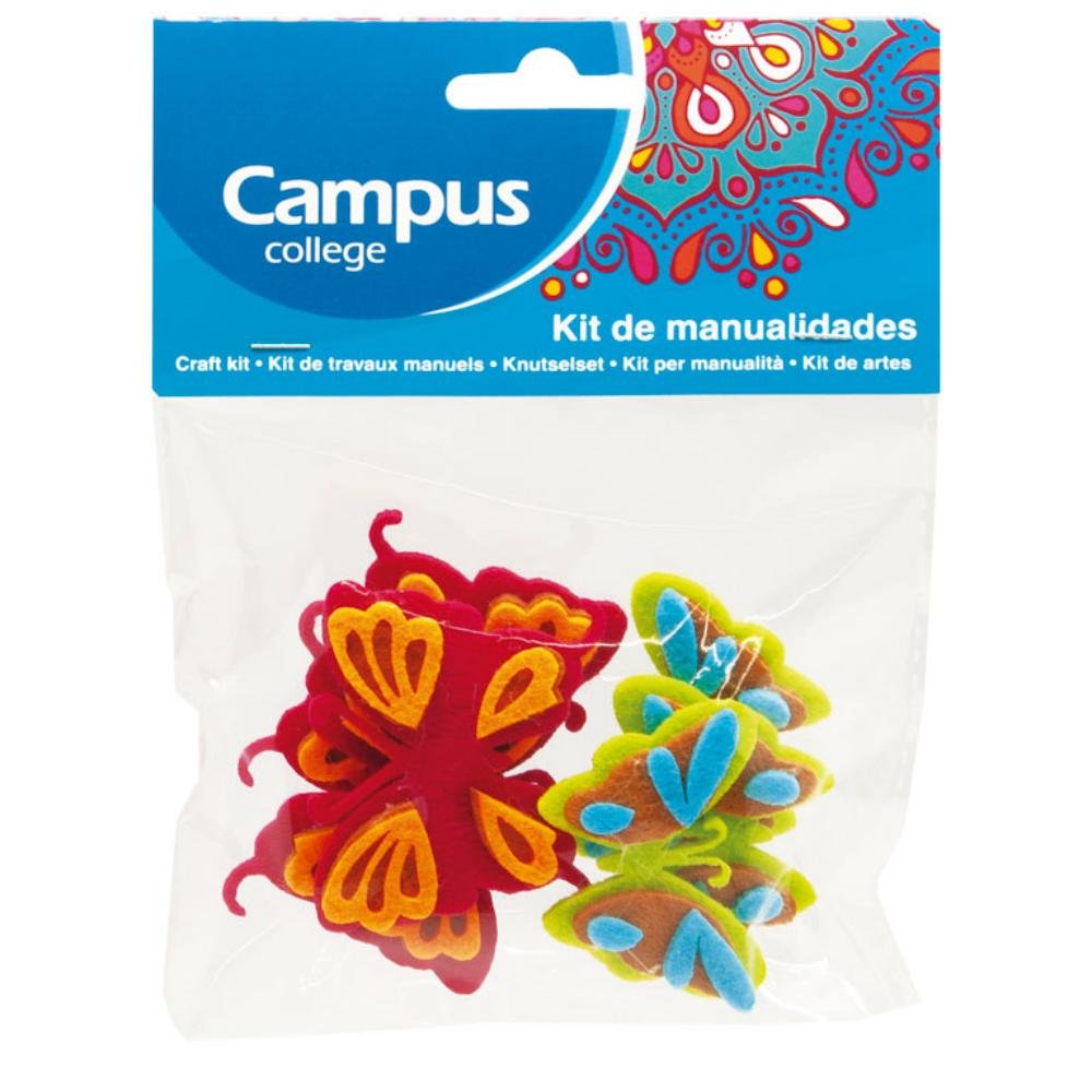 Set Manualidades Campus College Mariposas Fieltro