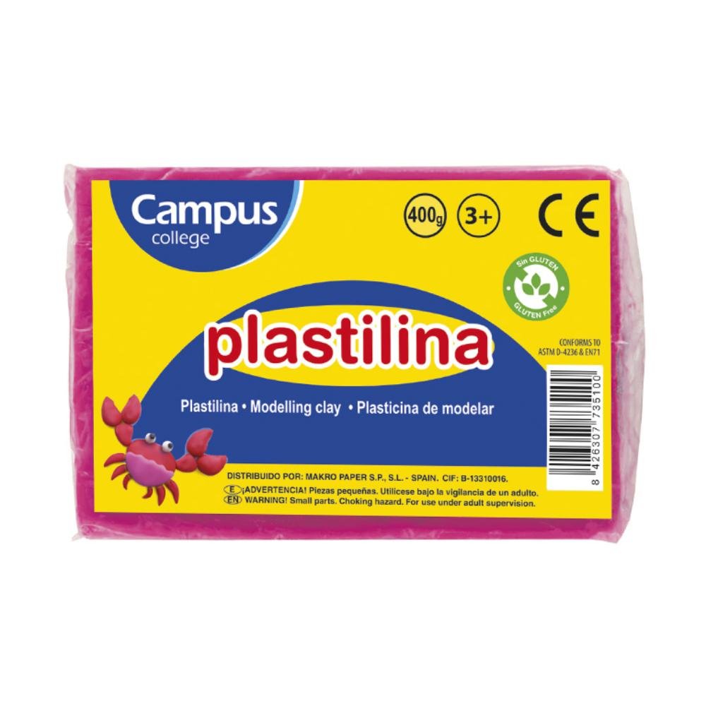 Plastilina Campus College 400g Rosa