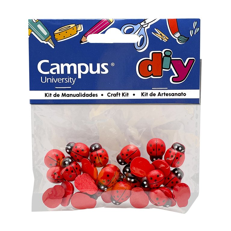 Set Manualidades Campus University Mariquitas Madera